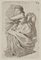 J. Schadow, mujer joven sentada, 1784, aguafuerte, Imagen 1