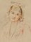 Portrait of a Lady with a Bonnet, 1820, Graphite on Paper, Image 1