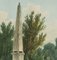 R. Viollette, Brunnen mit Obelisk im Park, 1829, Aquarell 3