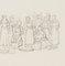 M. Neher, Italienische Personengruppe mit Kasse, 1830, Bleistift 4