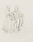 M. Neher, Man and Woman in the Conversation, 1830, Pencil, Immagine 1
