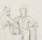 M. Neher, Mann und Frau im Gespräch, 1830, Bleistift 3