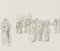 M. Neher, Italian Market Scene, 1840, Pencil, Image 1