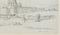 H. Wilhelmi, Blick auf den Petersdom in Rom, 1846, Bleistift 4