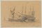 H. Cuvillier, Quilla de barco de vela en la playa, 1853, Lápiz, Imagen 2