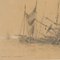 H. Cuvillier, Sailing ship keelhauling on the beach, 1853, Pencil, Image 3