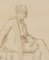 Sitzender Mann mit Jakobinermütze, 1854, Bleistift 3