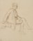 Sitzender Mann mit Jakobinermütze, 1854, Bleistift 1