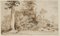 Forest Landscape with Brushwood Gatherers, 1856, Paper 2