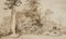 Forest Landscape with Brushwood Gatherers, 1856, Paper, Image 1