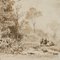 Forest Landscape with Brushwood Gatherers, 1856, Paper, Image 3