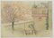 H. Christiansen, Historic Villa on Lake Constance, 1920, Pencil, Image 2