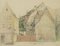 H. Christiansen, Half -Timbered House in Darmstadt, 1920, Pencil, Image 1