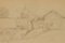 H. Christiansen, Sketch of a Farmstead, 1923, Pencil 1