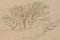 Rocky Landscape with Trees, 19th-century, Pencil 5