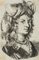 J. Meyer Area, Dama con tocado exuberante, siglo XVII, Grabado, Imagen 1