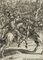 Acquaforte J. Meyer, Storica battaglia di cavalli con lancieri, XVII secolo, Immagine 3