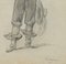 Cavalier With Drawn Hat, Costume Study, 19th-Century, Pencil, Image 4