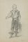 Cavalier With Drawn Hat, Costume Study, 19th-Century, Pencil 1
