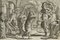 J. Meyer, Warrior Girds Himself for Departure, 17th-Century, Etching 1