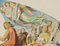 E. Daege, Fresco Design con Cristo, Moisés y la Sábana Santa de Verónica, siglo XIX, Acuarela, Imagen 5