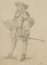Francis Nobleman, Costume Study, 19th-Century, Pencil, Image 1