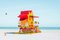 Artur Debat, Colorful Miami Beach Lifeguard Tower with Blue Sky, Photograph 1