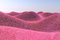 Artur Debat, Surreal Render Landscape with Furry Hills and Pink Colour, Photographie 1
