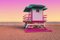 Artur Debat, Lifeguard Cabin in Miami Beach at Sunset, Fotografie 1