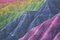 Artur Debat, Formazioni di arenaria nel deserto di Badland con i colori dell'arcobaleno, Fotografia, Immagine 1