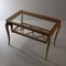 Rectangular Coffee Table in Curved Wood with Glass Top and Intertwined Wood Plane by Paolo Buffa, 1940s 4