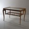 Rectangular Coffee Table in Curved Wood with Glass Top and Intertwined Wood Plane by Paolo Buffa, 1940s 1
