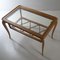 Rectangular Coffee Table in Curved Wood with Glass Top and Intertwined Wood Plane by Paolo Buffa, 1940s 5