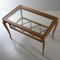 Rectangular Coffee Table in Curved Wood with Glass Top and Intertwined Wood Plane by Paolo Buffa, 1940s 6