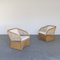 Rattan Garden Chairs with Bouclè Pillows, Set of 2 6
