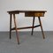 Schreibtisch aus Holz & Glas, 1950er 7