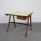 Schreibtisch aus Holz & Glas, 1950er 1
