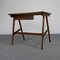 Schreibtisch aus Holz & Glas, 1950er 3