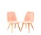 Mid-Century Modern Kirschholz Swing Chairs von Van Os Culemborg, 1950er, 2er Set 1