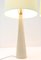 Lampes de Bureau Mid-Century en Verre Opalin par Archimede Seguso Murano, 1970s, Set de 2 8