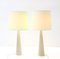 Mid-Century Modern Table Lamps in Opaline by Archimede Seguso Murano, 1970s, Set of 2 3