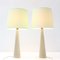 Mid-Century Modern Table Lamps in Opaline by Archimede Seguso Murano, 1970s, Set of 2, Image 2