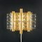 Scandinavian Brass & Glass Wall Lamp or Sconce by Carl Fagerlund for Lyfa, 1960s 2