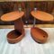 Vintage Side Tables in Cherry Wood on Castors, Set of 2 12