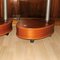 Vintage Side Tables in Cherry Wood on Castors, Set of 2, Image 10