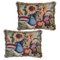 Vintage Jacquard Pillows with Tassels, Set of 2, Image 1