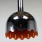 Pop Ceiling Lamp in Chromed and Lacquered Metal in Orange, Image 3