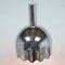 Pop Ceiling Lamp in Chromed and Lacquered Metal in Orange, Image 4