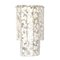 Italienische Terrazzo Wandlampen aus Messing & weißem Muranoglas, 1970er, 2er Set 4