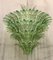 Lampadario a forma di palmette in vetro di Murano verde, anni '90, Immagine 4